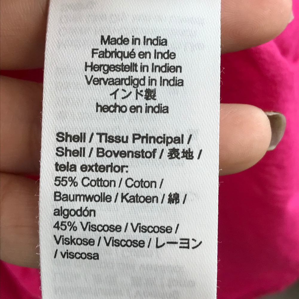 J. Crew Hot Pink Square Neck Smocked Bodice Tie Front Puff Sleeve Mini‎ Dress 6 - Picture 9 of 10